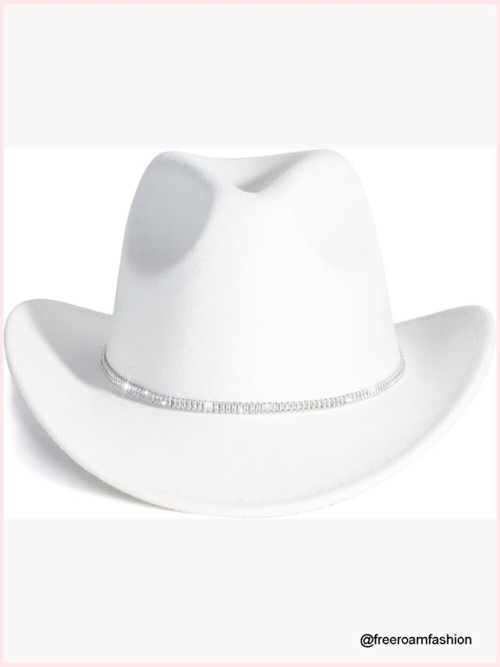 Sparkly Rhinestone Western Cowboy Hat - Adjustable